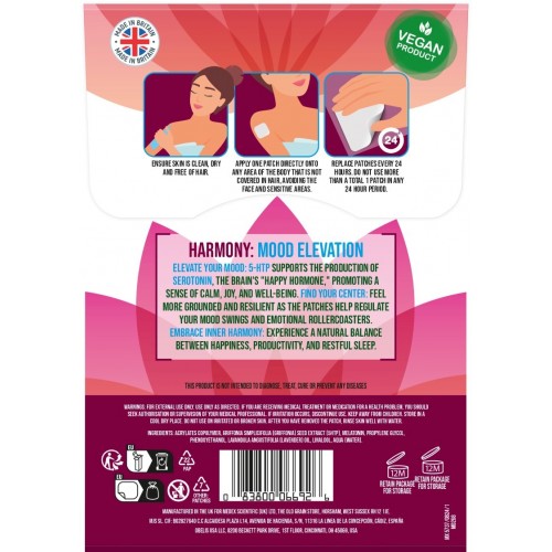 Bloom Women's Wellness Patches Harmony - Mood Elevation 6's