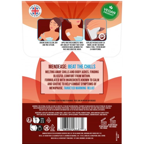 Bloom Women's Wellness Patches Menoease - Beat The Chills 6's