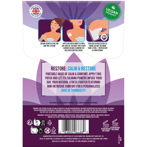 Bloom Women's Wellness Patches Restore - Calm & Relax 6's