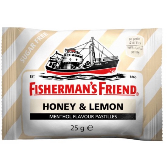Fisherman's Friend Lozenges 25g Honey & Lemon Sugar Free