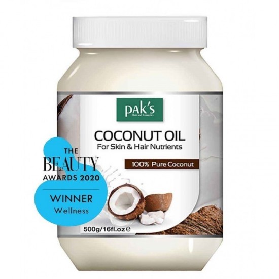 Paks Coconut Oil for Hair & Skin 100% Pure 500g