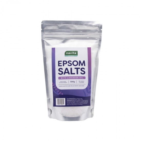 Navita Epsom Salts 500g with Lavender Oil 