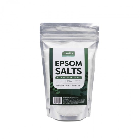 Navita Epsom Salts 500g with Eucalyptus Oil 