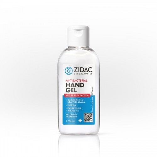 Zidac 70% Alcohol Antibacterial Hand Gel 50ml (Special Offer)