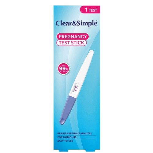 Clear & Simple Pregnancy Test Stick - 1 Test