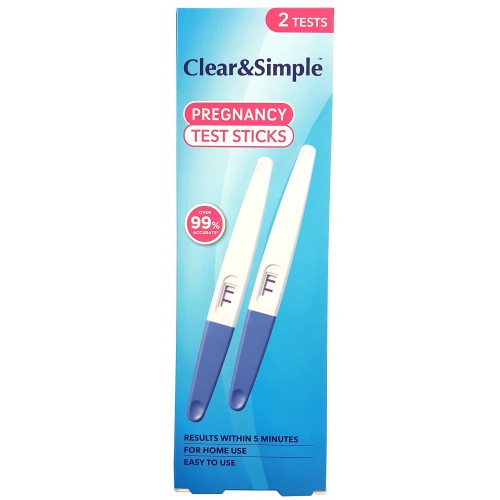 Clear & Simple Pregnancy Test Stick - 2 Test