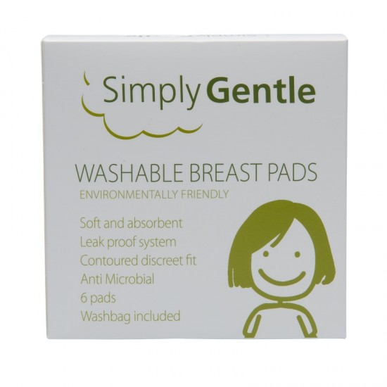 Simply Gentle Nursing Pads Washable 6's