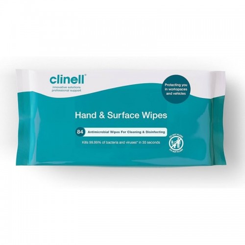 Clinell Hand & Surface Wipes 84's CAHW84