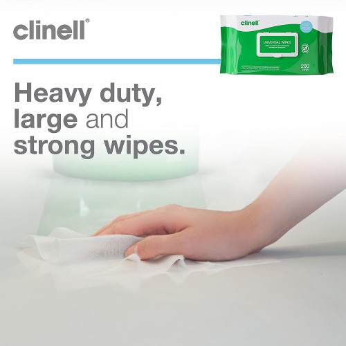 Clinell Universal Wipes 200's BCW200