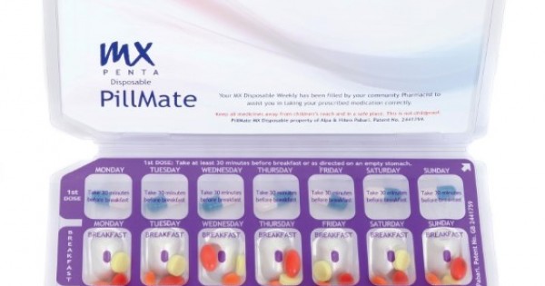 Smart Pak MX Penta Disposable Pill Boxes 50 (40031) - Hampdens ...