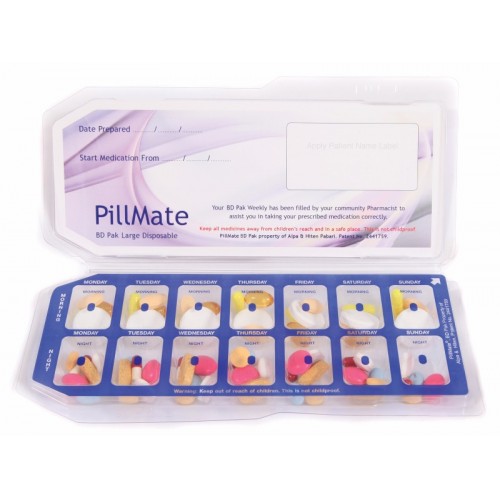 Smart Pak Twice Daily Disposable Pill Boxes 50 Small (40028)