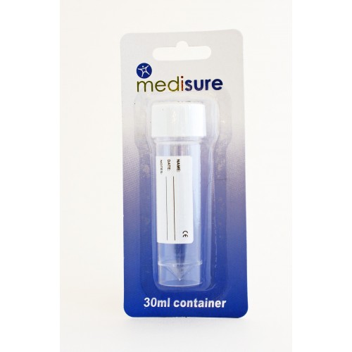 Medisure Specimen Container 30ml Retail Pack