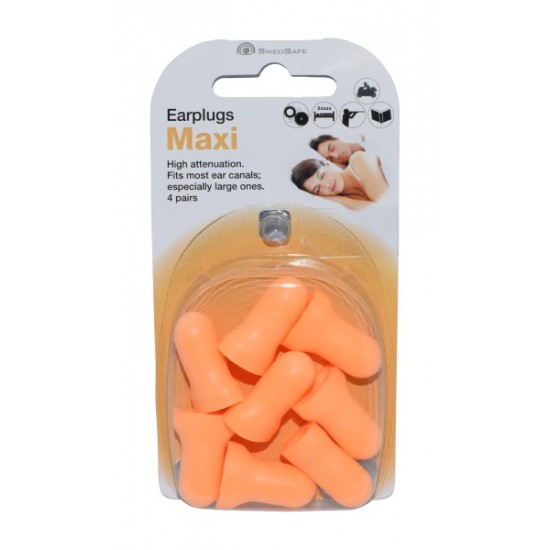 SwedSafe Earplug 4pairs Maxi One Size