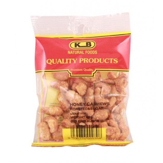 KB Nut Bags 55g Cashews Honey Roasted