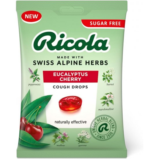 Ricola Bags 70g Eucalyptus Cherry (N)