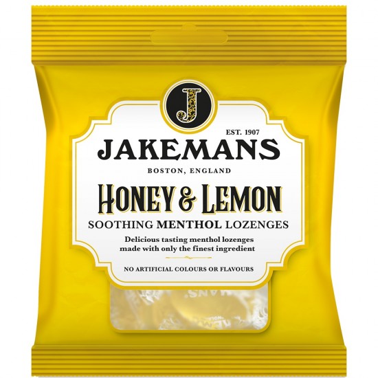 Jakemans Soothing Menthol Lozenges 73g  Honey & Lemon