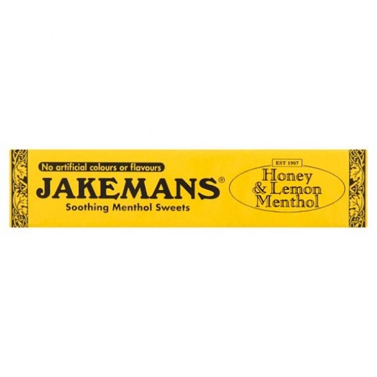 Jakemans Soothing Menthol Sweets 10's Honey & Lemon (stick)
