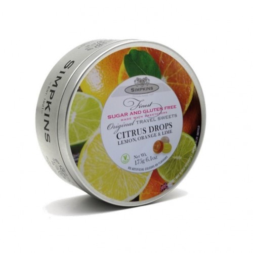 Simpkins Travel Sweets 150g Citrus Drops SUGAR FREE