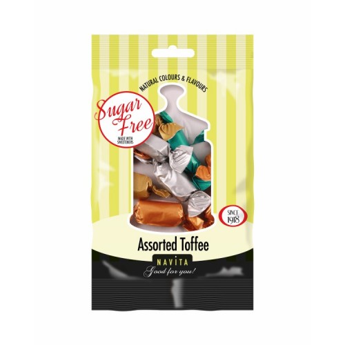 **Navita Sugar Free Sweets 70g Assorted Toffee 