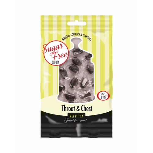 Navita Sugar Free Sweets 70g Throat & Chest 