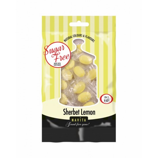 Navita Sugar Free Sweets 70g Sherbert Lemons 