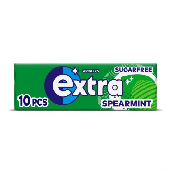 Wrigleys Extra Sugar Free Chewing Gum 10pcs Spearmint