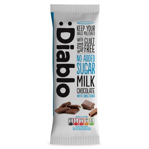 Diablo No Added Sugar Milk Chocolate 85g