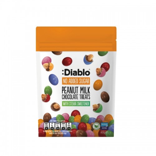 Diablo No Added Sugar Peanut Milk Chocolate Treats 40g