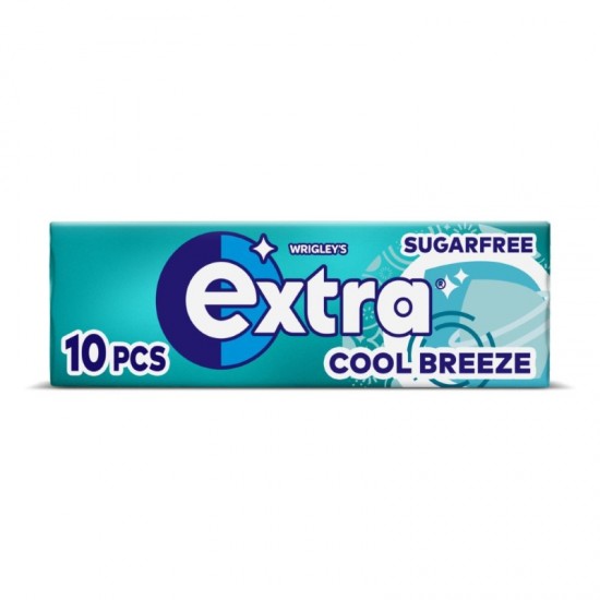 Wrigleys Extra Sugar Free Chewing Gum 10pcs Cool Breeze