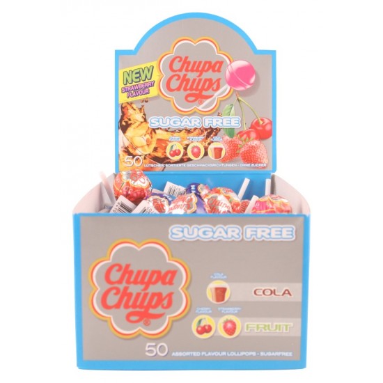 Chupa Chups Lollipops Sugar Free (box)