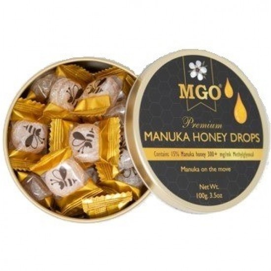 MGO Manuka Honey Drops 100g (tin)