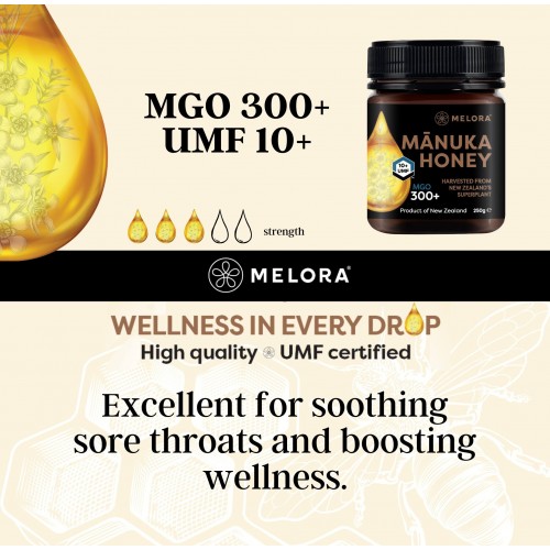 Melora Manuka Honey 300+MGO (UMF 10) 250g
