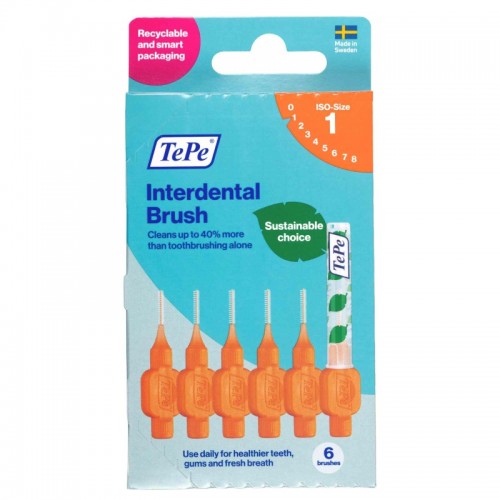 TePe Interdental Brushes Orange 0.45mm(1)  6's