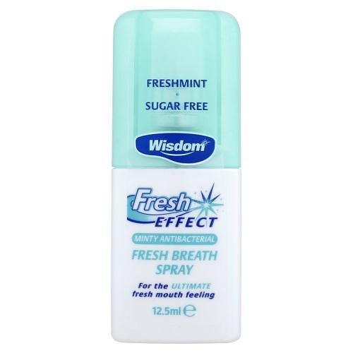 Wisdom Fresh Effect Minty Anti-Bac Fresh Breath Spray 12.5ml