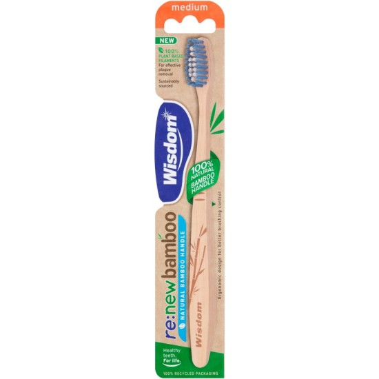 Wisdom re:new Bamboo Toothbrush Medium