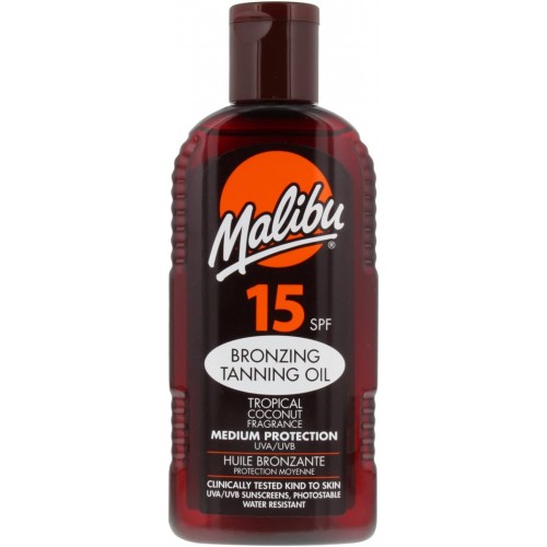 Malibu SPF15 Bronzing Tanning Oil with Coconut 200ml