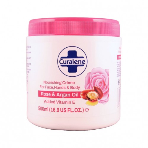 Curalene Nourishing Creme 500ml Rose & Argan Oil