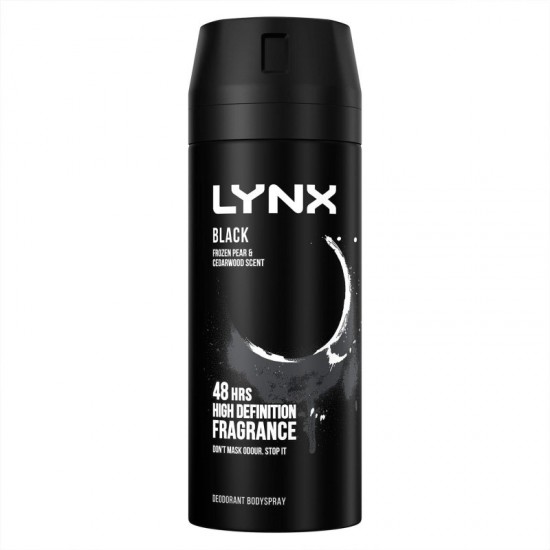 Lynx Body Spray 150ml Black  