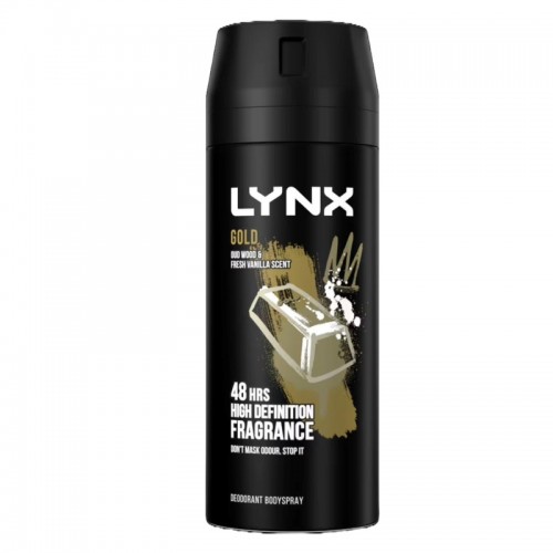 Lynx Body Spray 150ml Gold