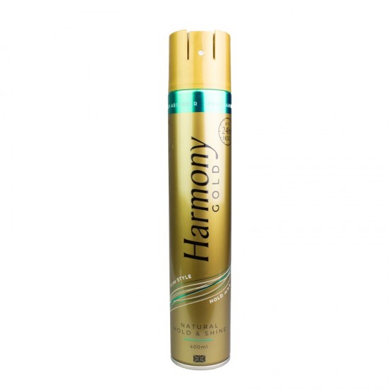 Harmony Gold Hairspray 400ml Natural Hold & Shine