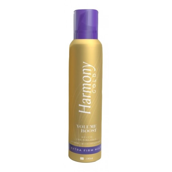 Harmony Gold Styling Mousse 200ml Volume Boost