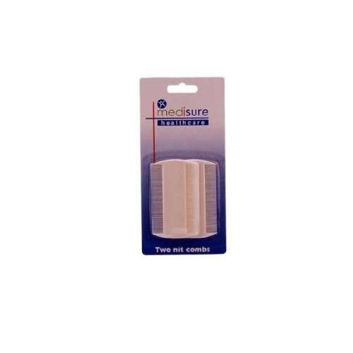 Medisure Nit Comb 2pk White 