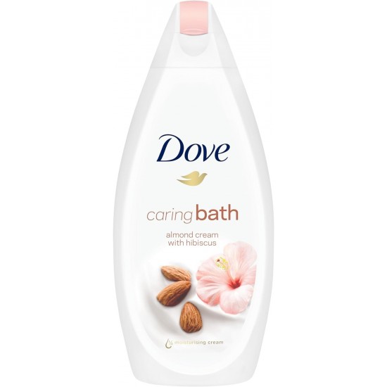 Dove Caring Bath 500ml Almond Creme with Hibiscus
