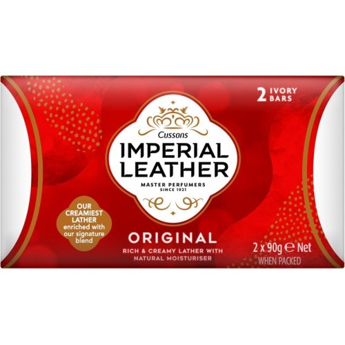 Imperial Leather Original Bar Soap 90g - 2pk 
