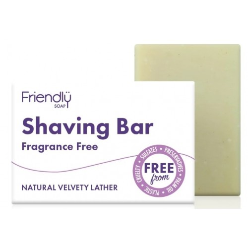 Friendly Shaving Bar 90g Fragrance Free 