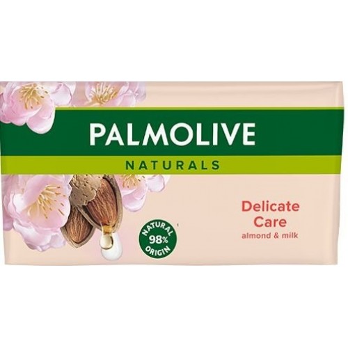 Palmolive Care Bar Soap 90g 4pk Naturals Delicate Almond & Milk (white)