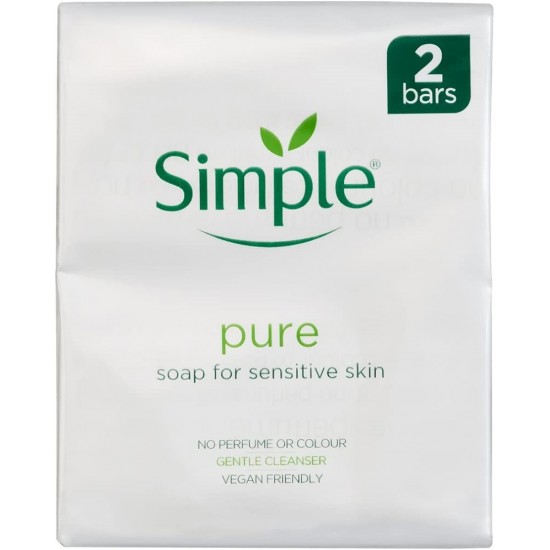 Simple Bar Soap 100g 2pk