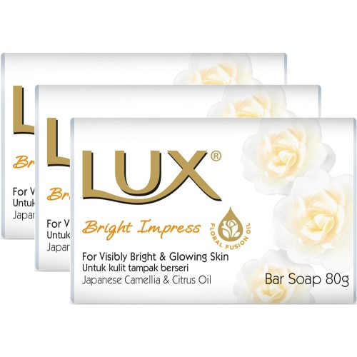 Lux Bar Soap 80g 3pk Bright Impress (N)