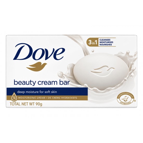 Dove Moist Cream Bar 90gm Original Beauty Single Bar (Special Offer)