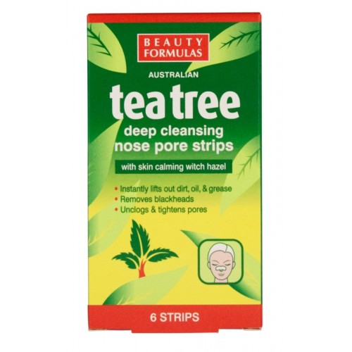 BF Deep Cleansing Nose Pore Strips 6's Tea Tree